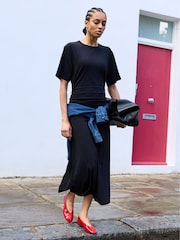 Baukjen Black Jinny Ruched Waist Dress - Image 4 of 5