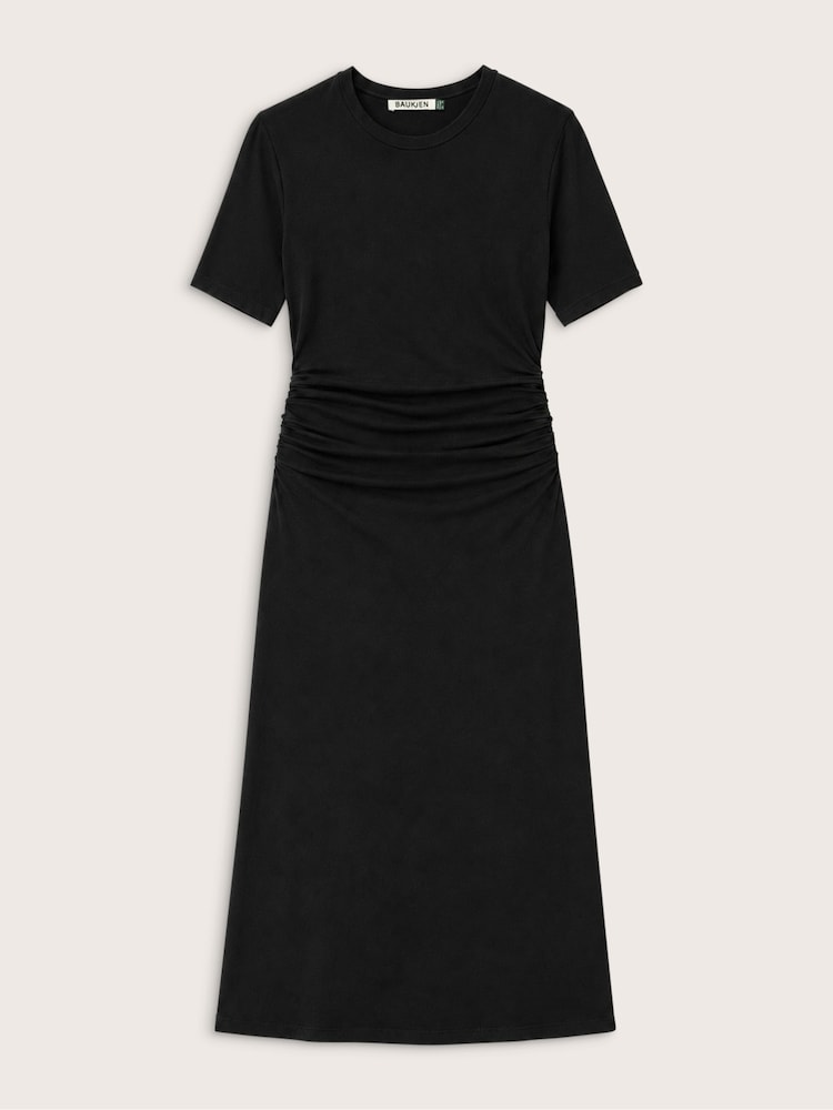Baukjen Black Jinny Ruched Waist Dress - Image 5 of 5 Baukjen Black Jinny Ruched Waist Dress - Image 5 of 5