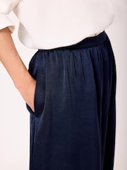 Mint Velvet Blue Satin Balloon Trousers - Image 5 of 8