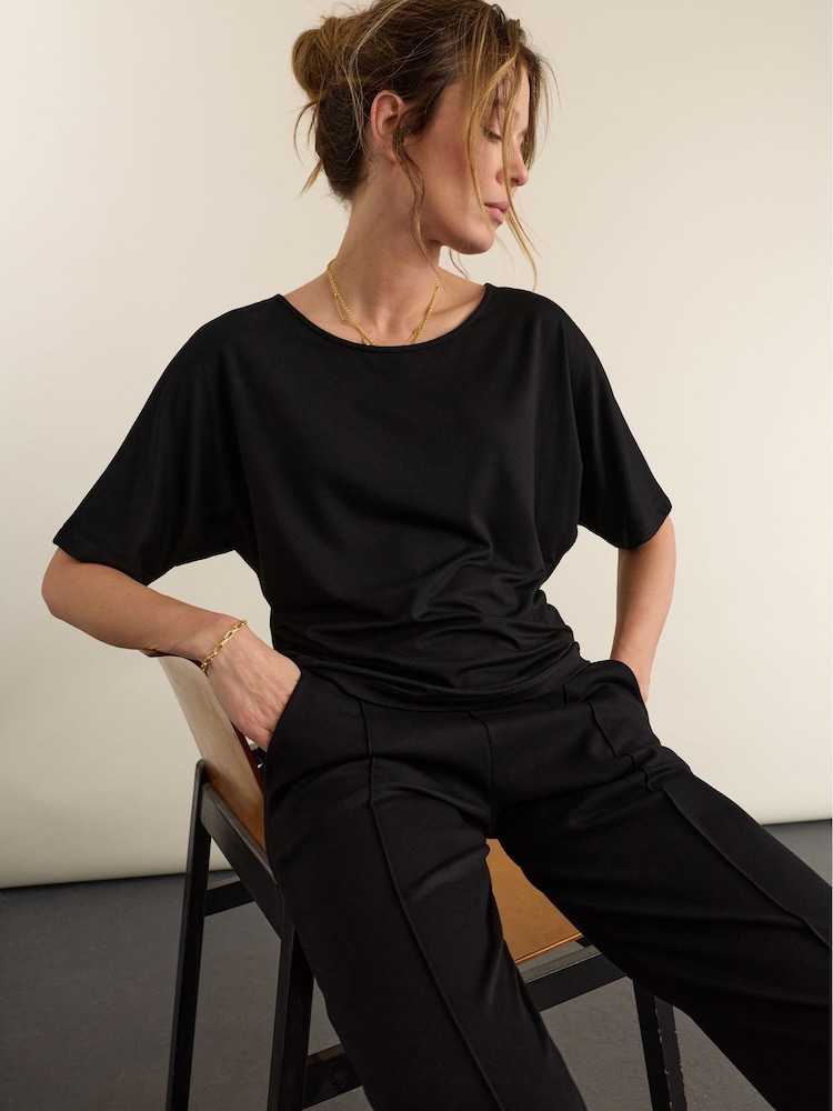 Baukjen Black Carrie Boat Neck Top - Image 1 of 4 Baukjen Black Carrie Boat Neck Top - Image 1 of 4