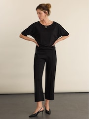 Baukjen Black Carrie Boat Neck Top - Image 2 of 4