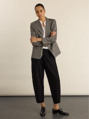 Baukjen Black Abbie Ponte Barrel Leg Trousers - Image 2 of 5
