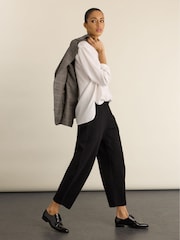 Baukjen Black Abbie Ponte Barrel Leg Trousers - Image 3 of 5