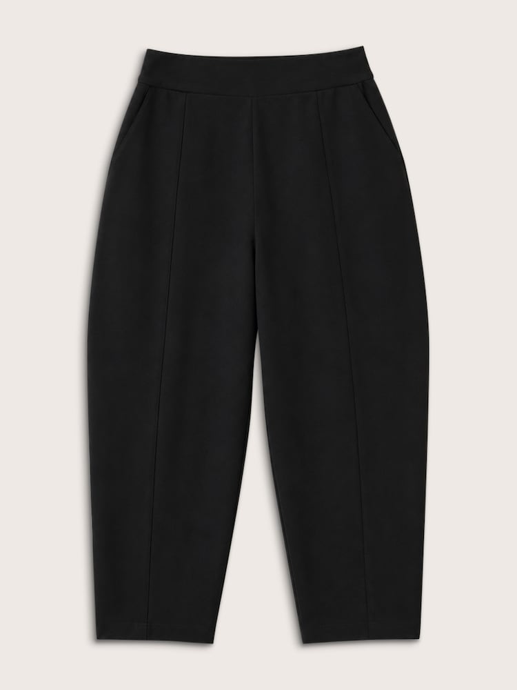 Baukjen Black Abbie Ponte Barrel Leg Trousers - Image 5 of 5 Baukjen Black Abbie Ponte Barrel Leg Trousers - Image 5 of 5