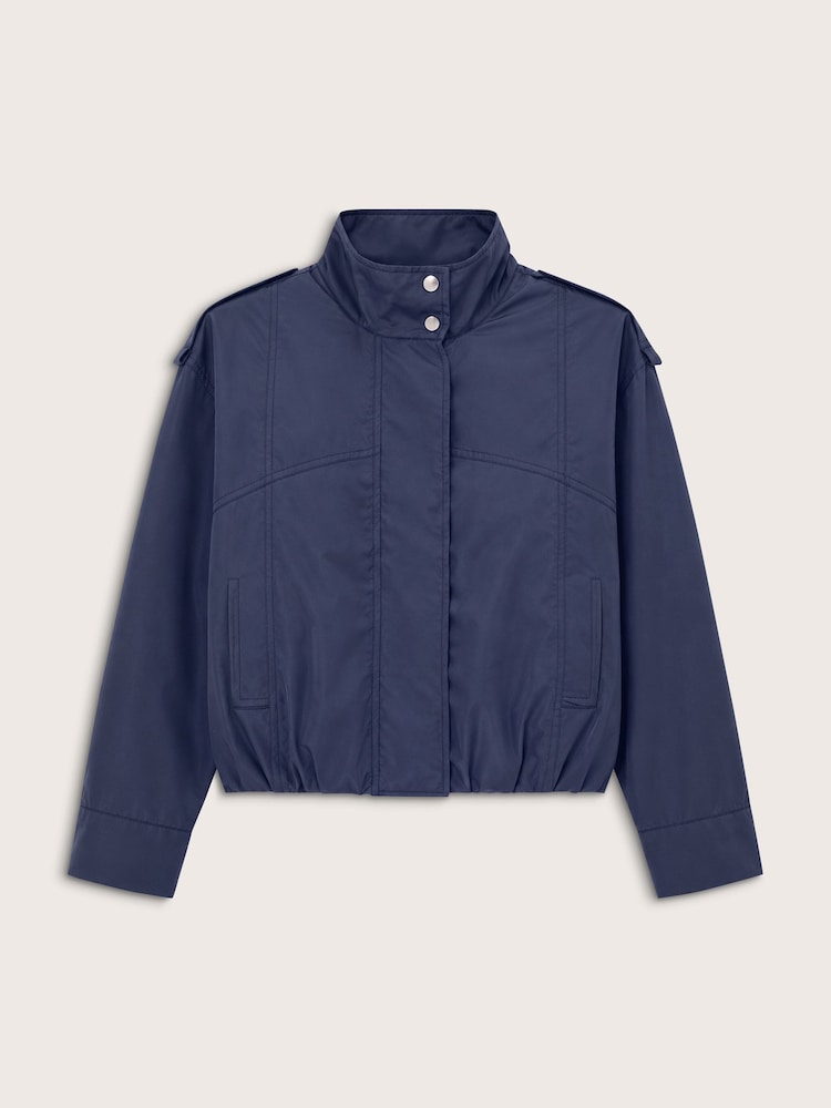 Baukjen Blue Roxi Funnel Neck Bomber Jacket - Image 5 of 5 Baukjen Blue Roxi Funnel Neck Bomber Jacket - Image 5 of 5