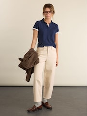 Baukjen Blue Jess Layered Look Polo Top - Image 2 of 3