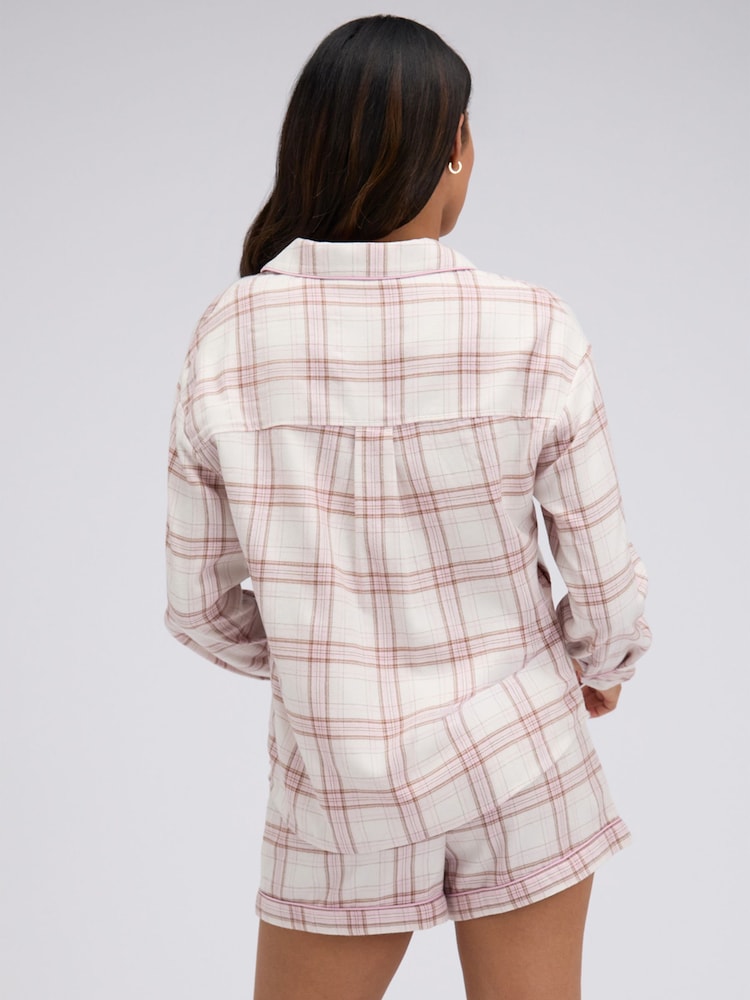 Boux Avenue Ternet Vævet Kort Pyjamassæt - Billede 2 af 6 Boux Avenue Ternet Vævet Kort Pyjamassæt - Billede 2 af 6