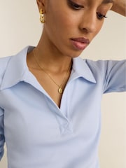 Baukjen Fern Ribbed Polo Top - Imagen 2 de 4