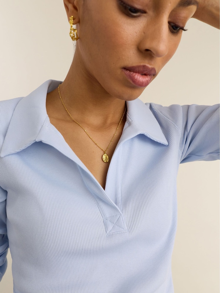 Baukjen Fern Ribbed Polo Top - Imagen 2 de 4