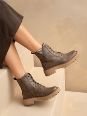 Lunar Colorado Chunky Ankel Boots - Imaginea 3 din 9