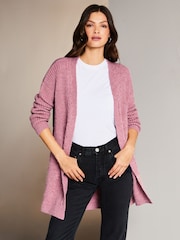 Lipsy Rose Mixed Cable Knit Cardigan - Image 1 of 4