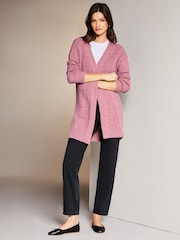 Lipsy Rose Mixed Cable Knit Cardigan - Image 3 of 4