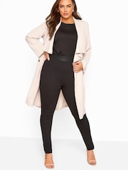 Yours Curve Black Ponte Stretch Trouser - Image 1 of 3