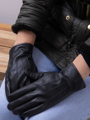 Totes Black 3 Point Smartouch Leather Glove - Image 1 of 2