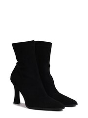 Linzi Black Square Toe Heeled Sock Boot - Image 3 of 4