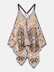 Mint Velvet Black Floral Print Top - Image 6 of 7