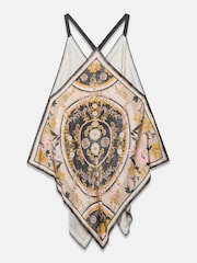 Mint Velvet Black Floral Print Top - Image 7 of 7