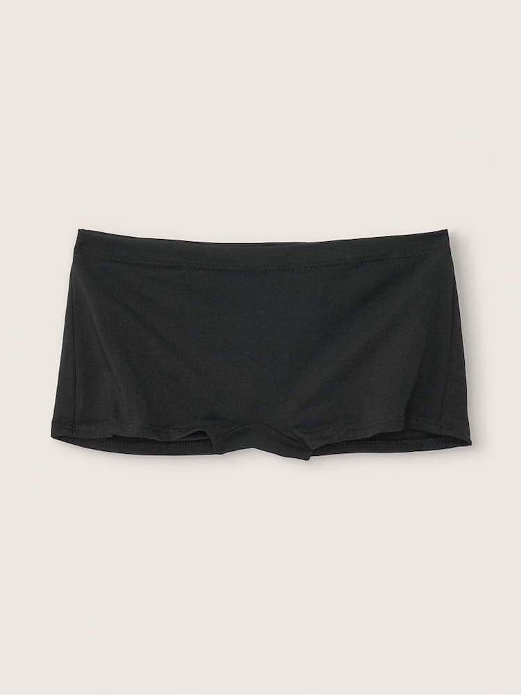 Victoria's Secret PINK Pure Black Cotton Short Knickers - Image 1 of 1