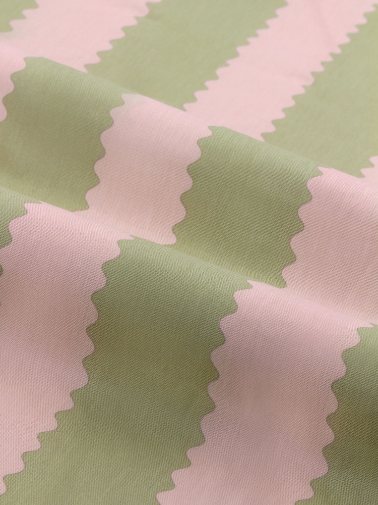 Wylder Birdie Stripe Ruffle Pencil Pleat Curtains - Imagen 5 de 5 Wylder Birdie Stripe Ruffle Pencil Pleat Curtains - Imagen 5 de 5