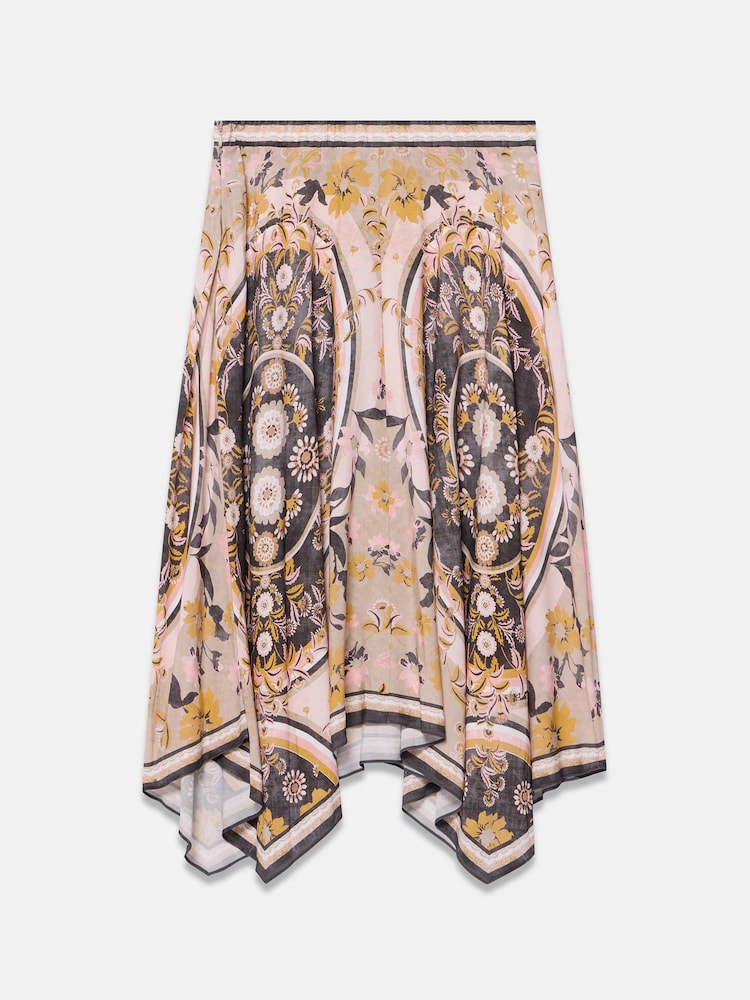 Mint Velvet Black Floral Print Midi Skirt - Image 7 of 7