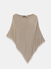 Mint Velvet Gold Metallic Knit Poncho Top - Image 6 of 7