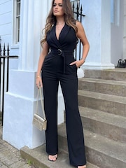 Girl In Mind Tailored Ring Detail Jumpsuit - Image 1 of 4