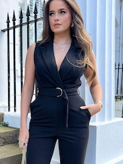 Girl In Mind Tailored Ring Detail Jumpsuit - Image 2 of 4