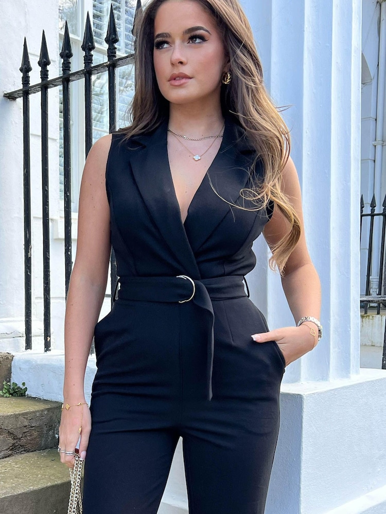 Girl In Mind Tailored Ring Detail Jumpsuit - Image 2 of 4