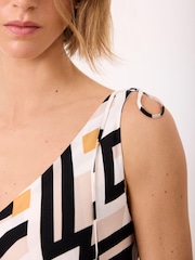 Mint Velvet Black Geo Print Maxi Dress - Image 4 of 7