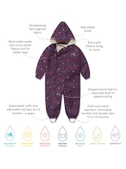 Morado - Mono impermeable 3 en 1 de Muddy Puddles - Imagen 8 de 8