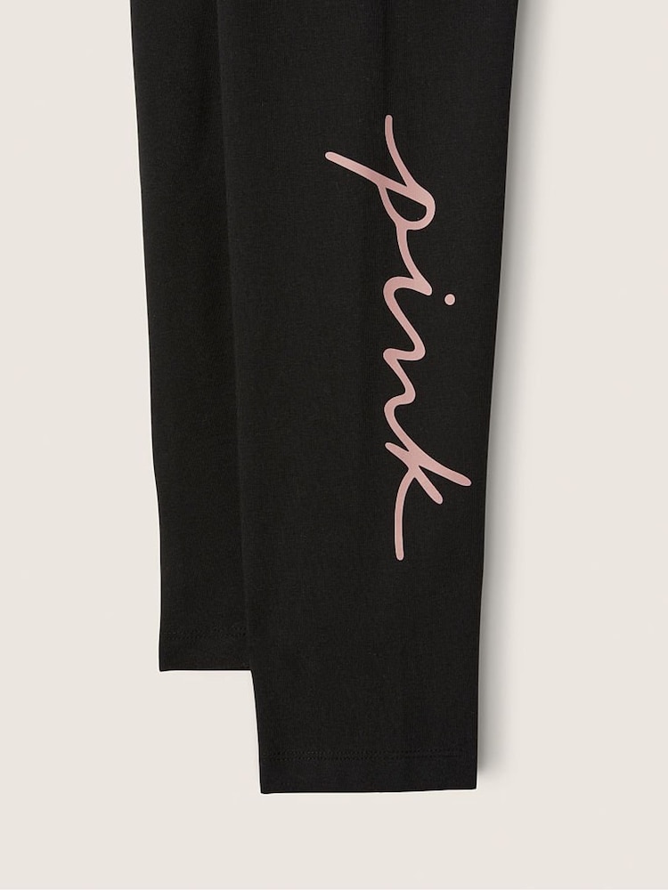 Victoria's Secret PINK Victoria's Secret PINK Cotton High Waist Full Length Legging - Image 4 of 4 Victoria's Secret PINK Victoria's Secret PINK Cotton High Waist Full Length Legging - Image 4 of 4