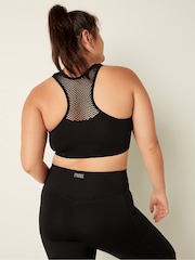 Victoria's Secret PINK Pure Black Seamless Low Impact Racerback Sports Bra - Image 2 of 4
