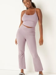 Victoria's Secret PINK Victoria's Secret PINK Cotton High Waist Ankle V Crossover Wide Leg Joggers - Image 1 of 4