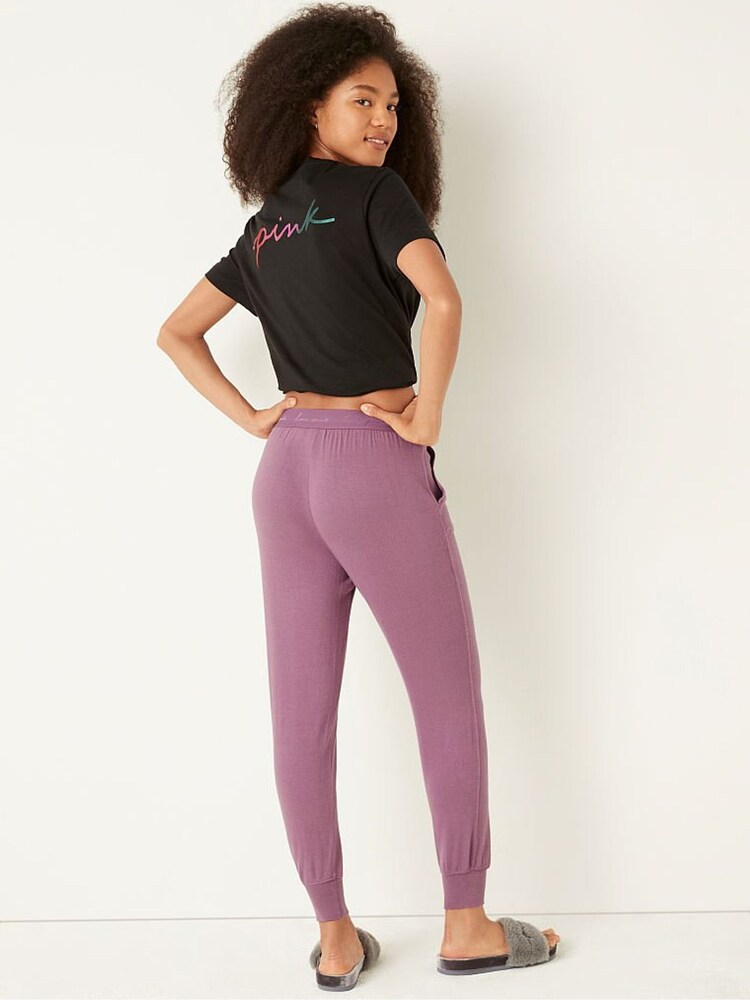 Victoria's Secret PINK Mauve Ice Cozy Sleep Jogger - Image 2 of 3