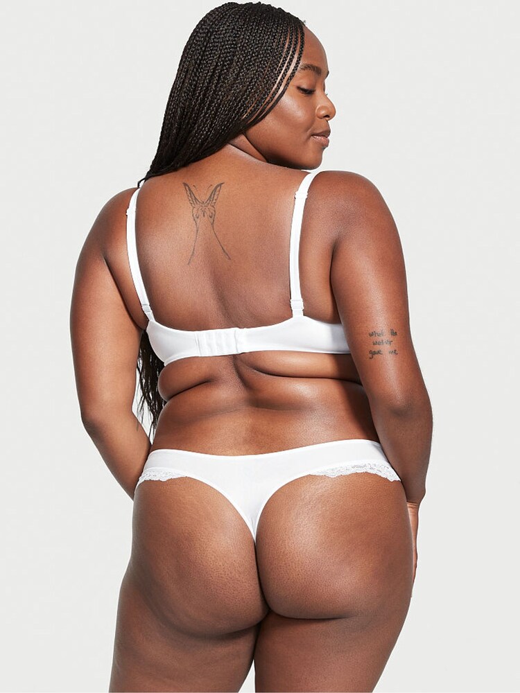 Victoria's Secret White Smooth Plunge Push Up Bra - Image 2 of 3