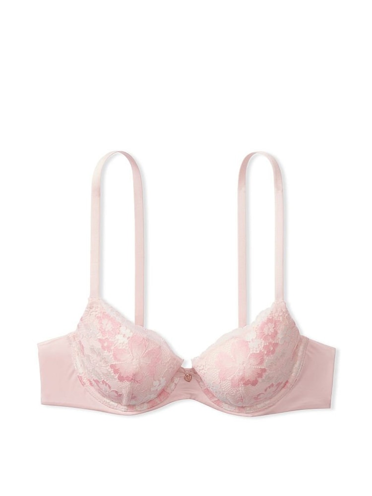 Victoria's Secret Purest Pink LightlyLined Smooth  Lace Demi Bra - Image 3 of 3