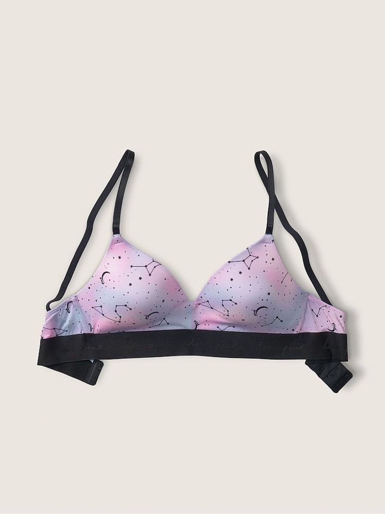 Victoria's Secret PINK Boardwalk Pink Cloudy Constellation Smooth Lightly Lined Non Wired T-Shirt Bra - Image 5 of 5