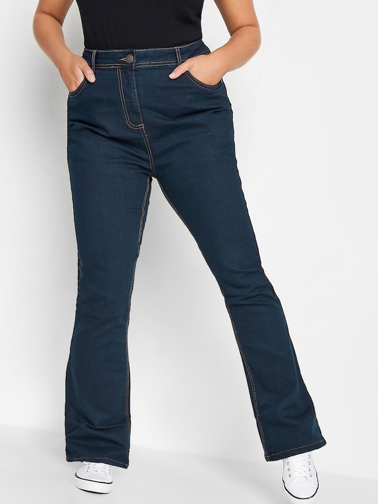 modra - Bootcut kavbojke za močnejše Yours Isla - Slika 1 iz 4