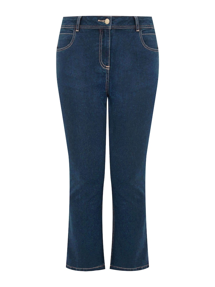 modra - Bootcut kavbojke za močnejše Yours Isla - Slika 4 iz 4