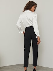 Lipsy Black Tailored Tapered Smart Trousers - Image 2 of 4