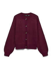 Rojo - VERO MODA Button Down Round Neck Cardigan - Imagen 5 de 5
