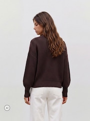 Marrón - Cárdigan abotonado de punto de VERO MODA - Imagen 3 de 5