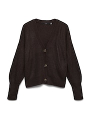 Marrón - Cárdigan abotonado de punto de VERO MODA - Imagen 5 de 5