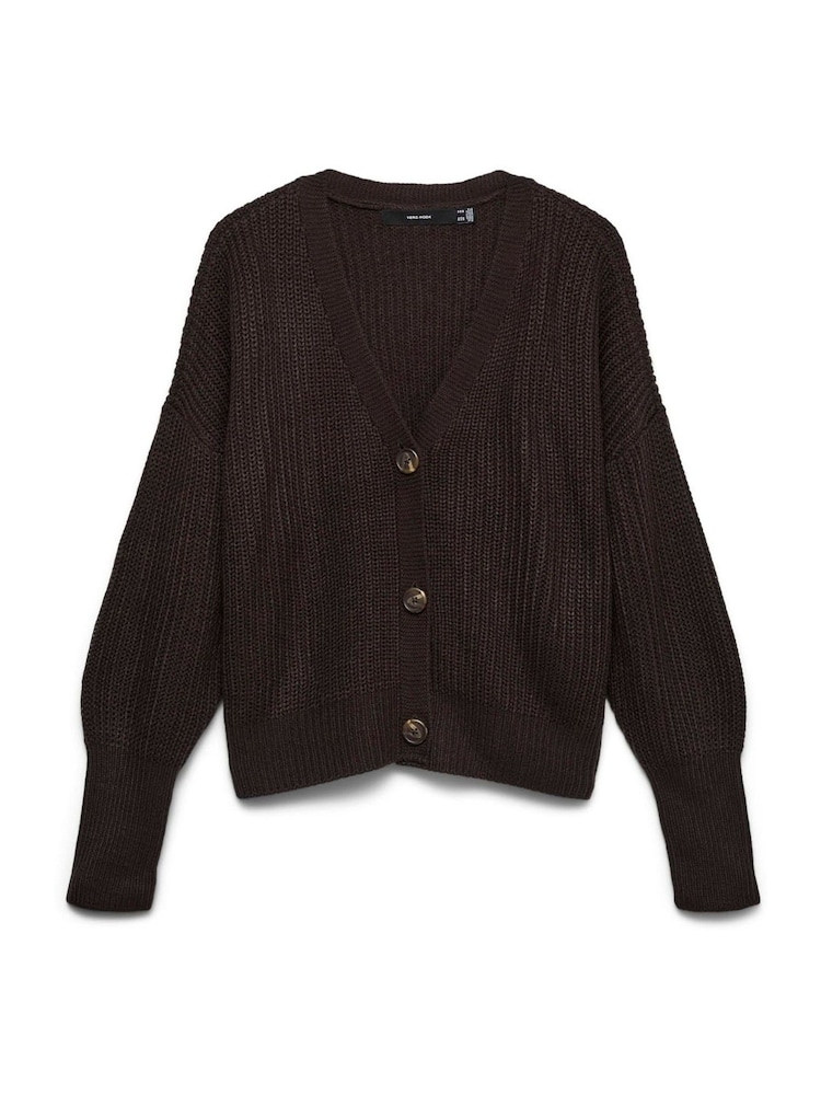 Marrón - Cárdigan abotonado de punto de VERO MODA - Imagen 5 de 5