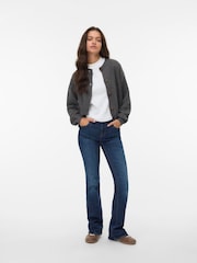 VERO MODA Grey Button Down Round Neck Cardigan - Image 3 of 5