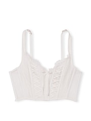 Victoria's Secret Coconut White Lace Unlined Corset Bra Top - Image 3 of 3