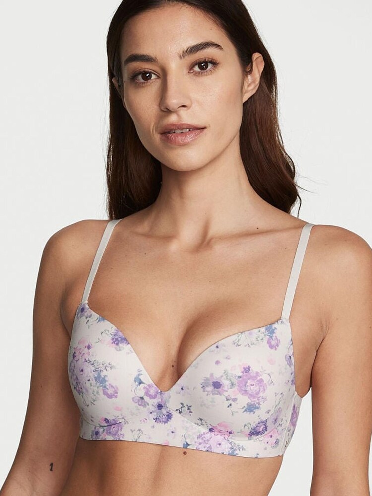 Victoria's Secret White Meadow Floral Non Wired Push Up Non Wired Push Up Bra - Image 1 of 1