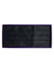 Savile Row Company The Adjustable Pure Silk Black Cummerbund - Image 6 of 6