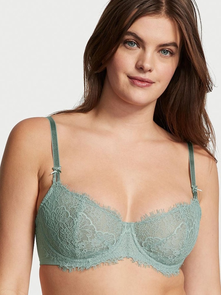 Victoria's Secret Low Cut Demi Bra Nwt Very Sexy Limelight Appliqué Underwire Victoria's Secret Low Cut Demi Bra Nwt Very Sexy Limelight Appliqué Underwire