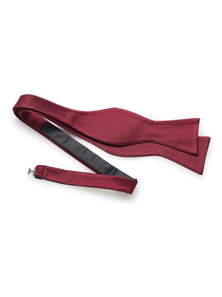 Червоний - Savile Row Company 100% шовк краватка метелик - Image 1 of 2